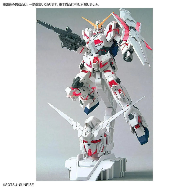 Bandai 1/48 The Gundam Base Limited Unicorn Gundam Head Display Base (Psycho-frame Color Variation Ver.) & Unicorn Gundam 02 Banshee Head Display Base Set - Kidultverse