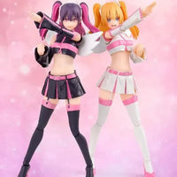 S.H.Figuarts Liliel Angel Airborne Corps / Ririsa – two figures posed side by side on pink backdrop