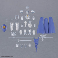 30 Minutes Fantasy 30MF A-20 Class Up Armor Liber Commander – the full parts tree laid out flat