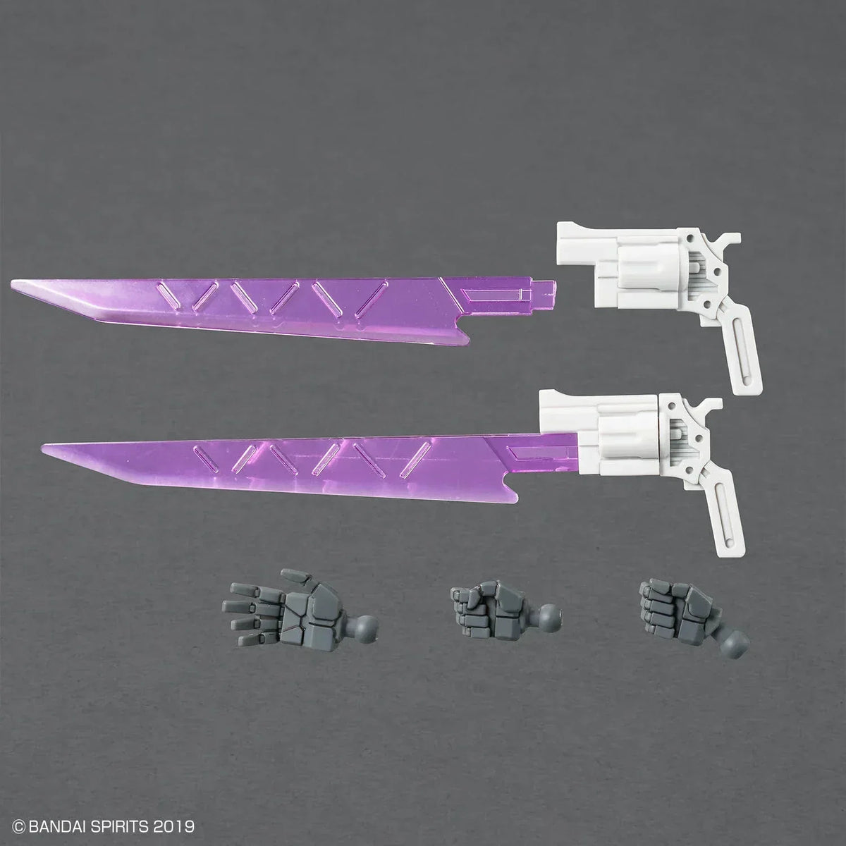 30 Minutes Missions 30MM 1/144 No.073 EXM-X20A Levinix – purple beam sabres, pistols and grey hands
