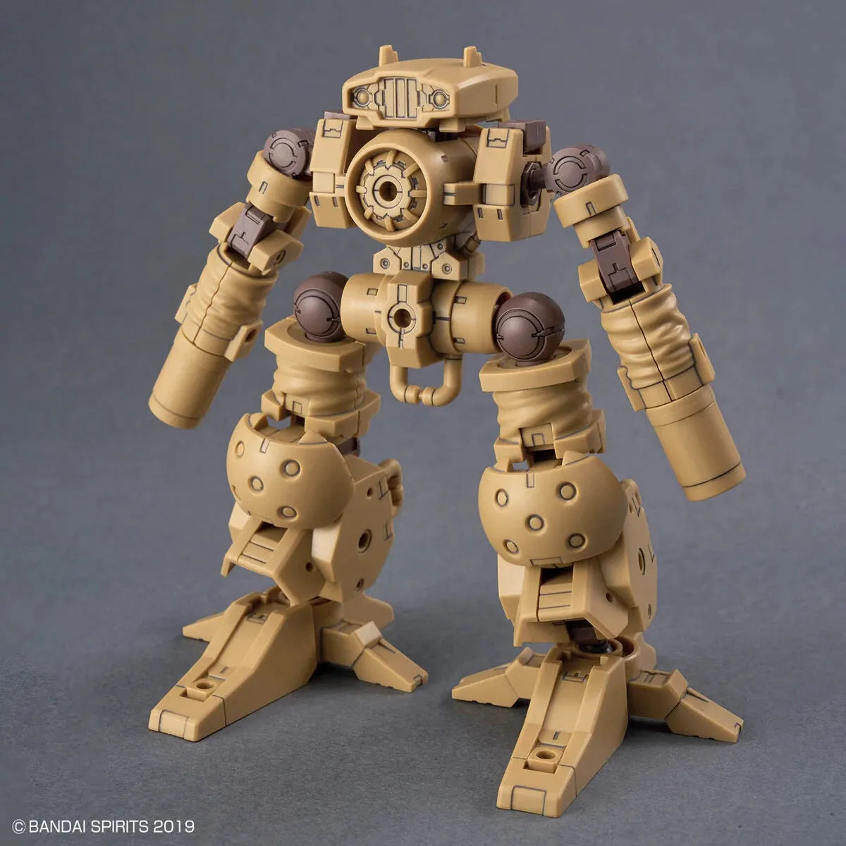30 Minutes Missions 30MM 1/144 W-32 Option Parts Set 18 – front view of assembled tan mech