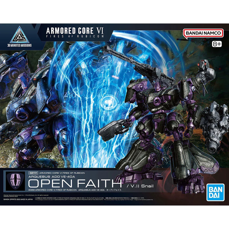 Bandai 30MM Armored Core VI: Fires of Rubicon: No.07 Arquebus Add VE-40A Open Faith - Kidultverse