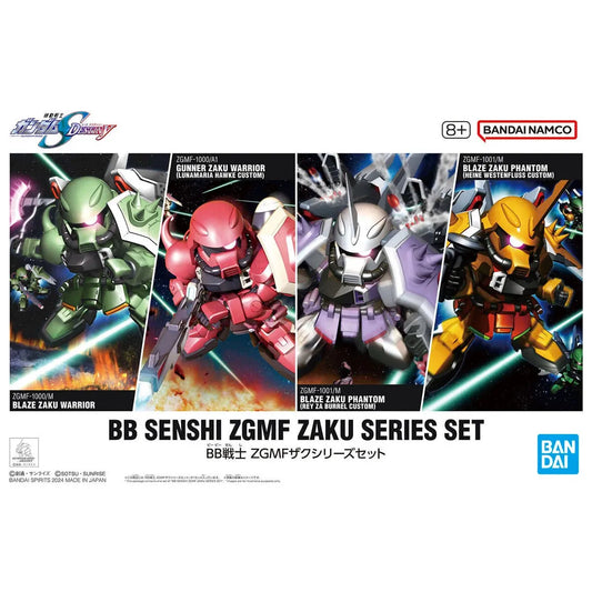 Bandai BB Senshi ZGMF Zaku Series Set - Kidultverse