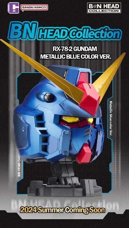 Bandai BN Head Collection Vol.1 RX-78-2 Gundam [Metallic Blue Color Ver.] (P-Bandai) - Kidultverse