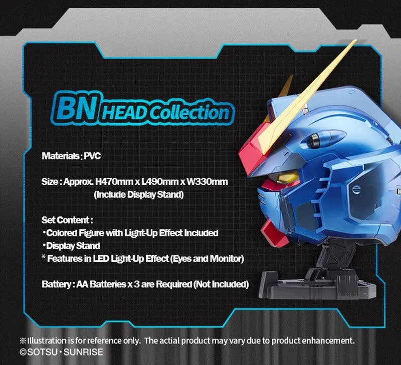 Bandai BN Head Collection Vol.1 RX-78-2 Gundam [Metallic Blue Color Ver.] (P-Bandai) - Kidultverse