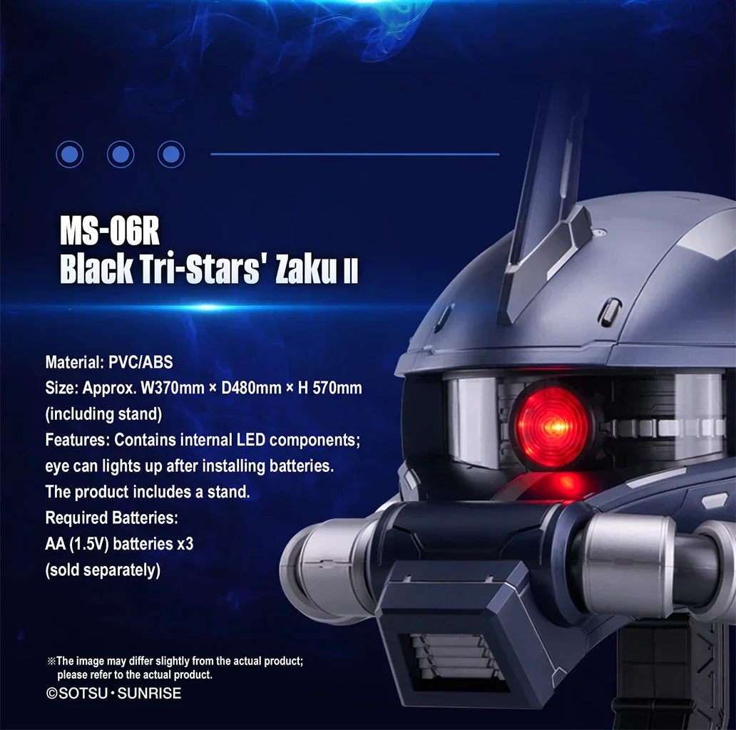 Bandai BN Head Collection Vol.7 MS-06R Black Tri-Stars' Zaku II - Kidultverse