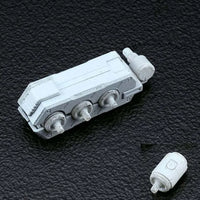 Builders Parts HD 1/144 MS Funnel – unpainted grey resin parts on dark mat