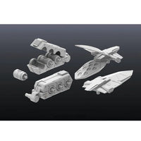 Builders Parts HD 1/144 MS Funnel – MS Funnel 01 – unassembled funnel components on grey backdrop