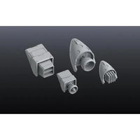 Builders Parts HD 1/144 MS Vernier – unassembled thruster parts on dark backdrop