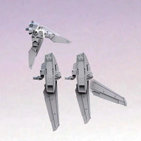 Builders Parts HD 1/144 MS Wing – separated wing parts on pale background