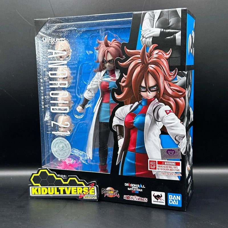 Bandai Dragon Ball Fighter Z: S.H.Figuarts Android 21 [Lab Coat] (P-Bandai) - Kidultverse