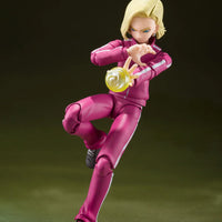 Dragon Ball Super: S.H.Figuarts Android 18 – dynamic pose with energy sphere