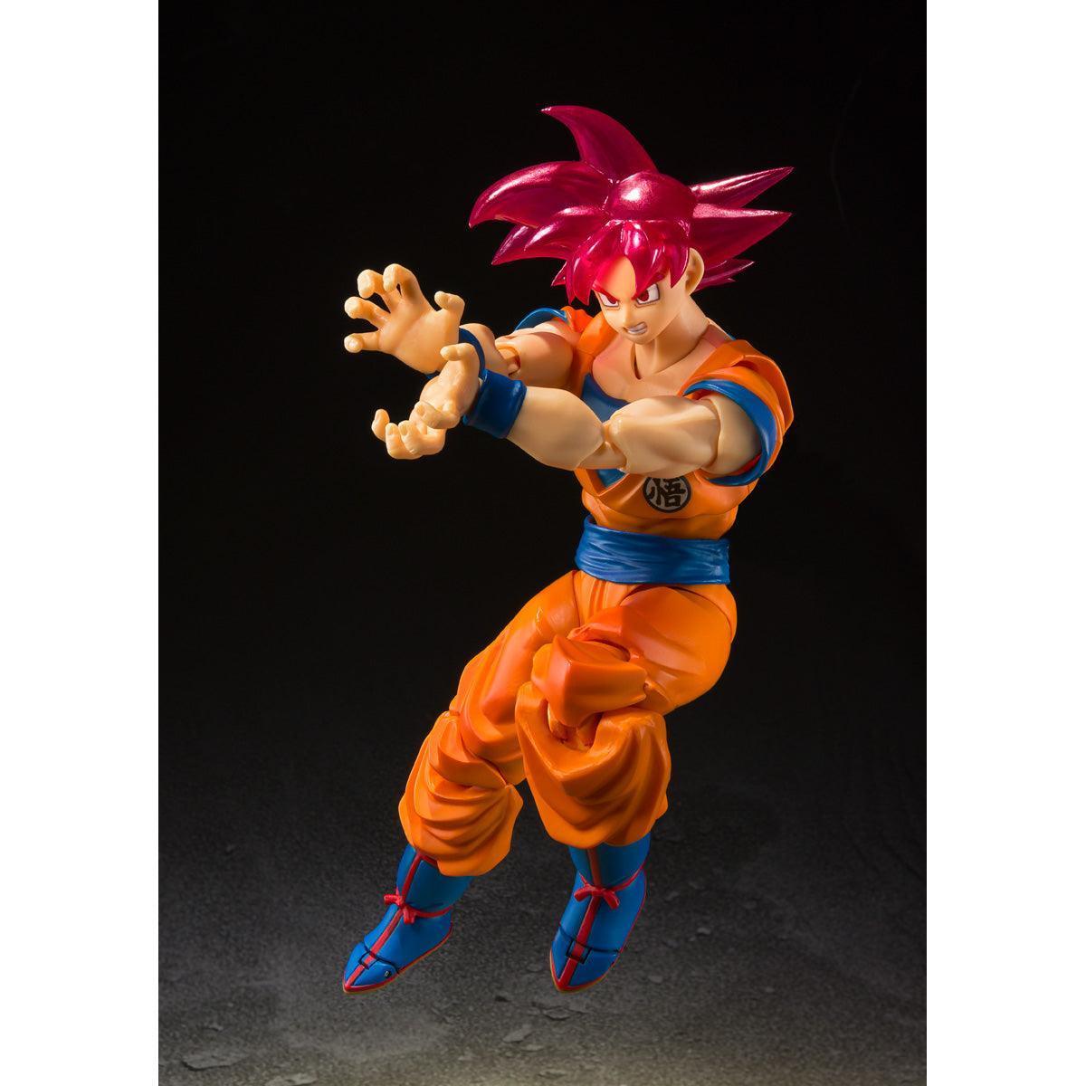 Bandai Dragon Ball Super: S.H.Figuarts Super Saiyan God Son Goku Event Exclusive Color Edition (SDCC 2021) - Kidultverse