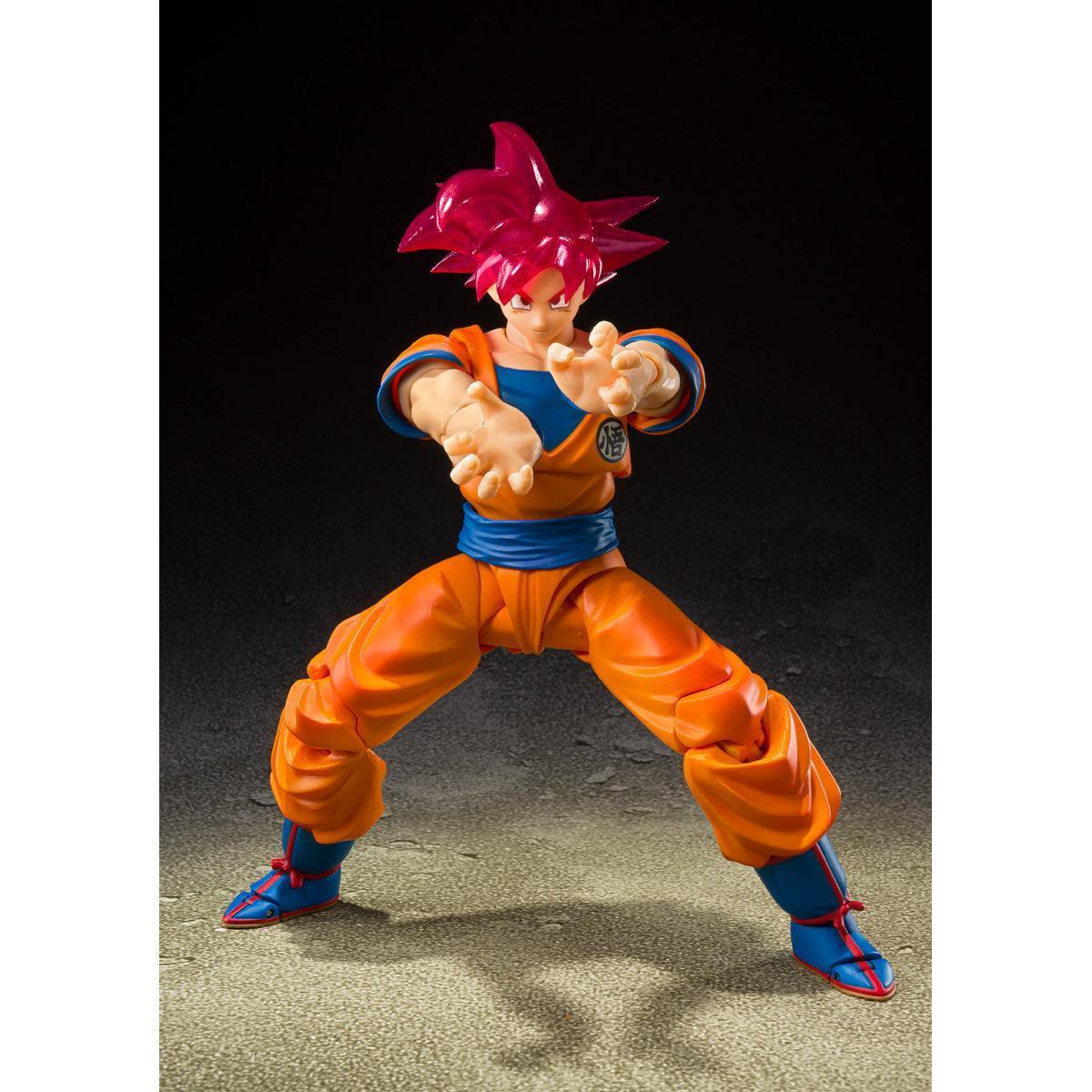 Bandai Dragon Ball Super: S.H.Figuarts Super Saiyan God Son Goku Event Exclusive Color Edition (SDCC 2021) - Kidultverse