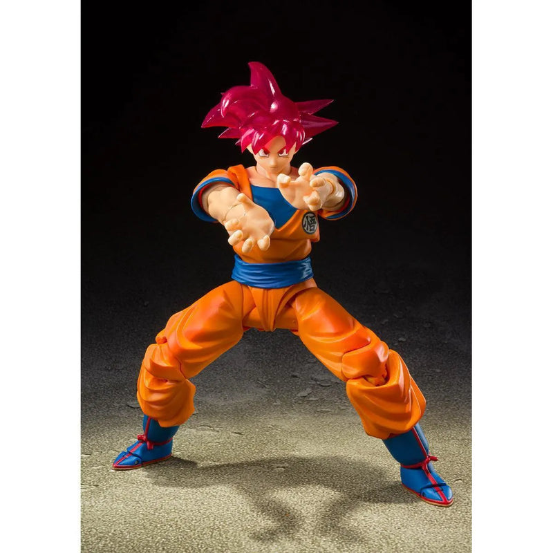 Bandai Dragon Ball Super: S.H.Figuarts Super Saiyan God Son Goku Event Exclusive Color Edition (SDCC 2021) - Kidultverse