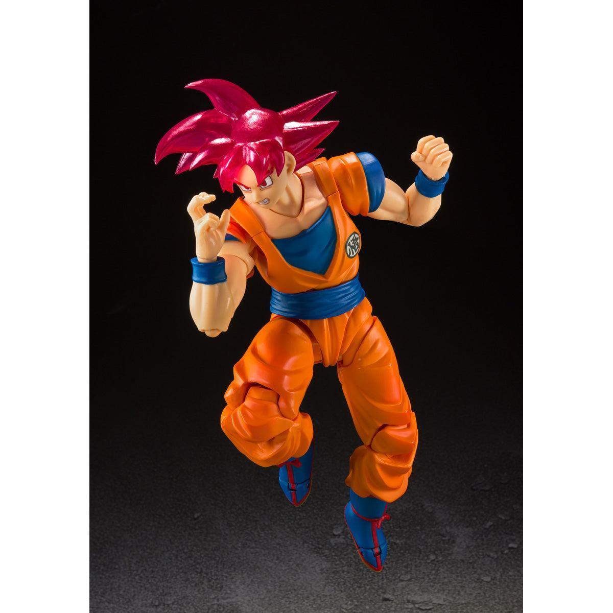 Bandai Dragon Ball Super: S.H.Figuarts Super Saiyan God Son Goku Event Exclusive Color Edition (SDCC 2021) - Kidultverse