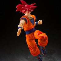 Bandai Dragon Ball Super: S.H.Figuarts Super Saiyan God Son Goku Saiyan God [Instilled With The Light of Righteous Hearts] - Kidultverse