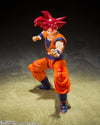 Bandai Dragon Ball Super: S.H.Figuarts Super Saiyan God Son Goku Saiyan God [Instilled With The Light of Righteous Hearts] - Kidultverse