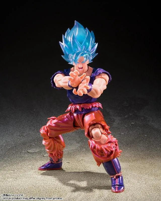 Bandai Dragon Ball Super: S.H.Figuarts Super Saiyan God Super Saiyan Son Goku Kaioken [V-Jump Edition] - Kidultverse
