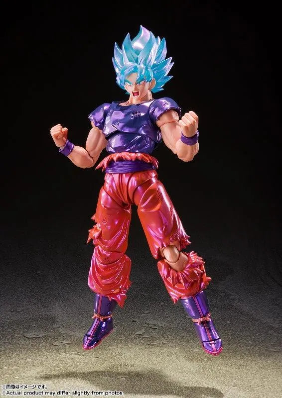 Bandai Dragon Ball Super: S.H.Figuarts Super Saiyan God Super Saiyan Son Goku Kaioken [V-Jump Edition] - Kidultverse