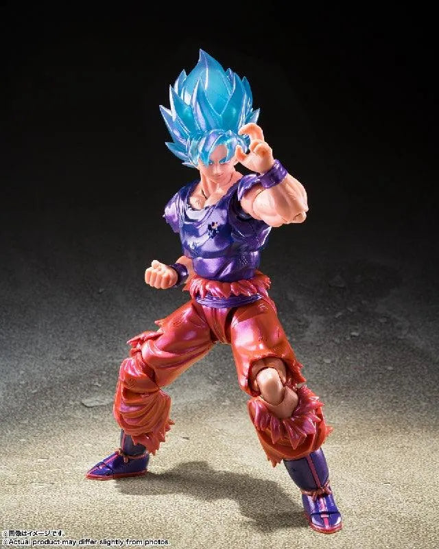Bandai Dragon Ball Super: S.H.Figuarts Super Saiyan God Super Saiyan Son Goku Kaioken [V-Jump Edition] - Kidultverse