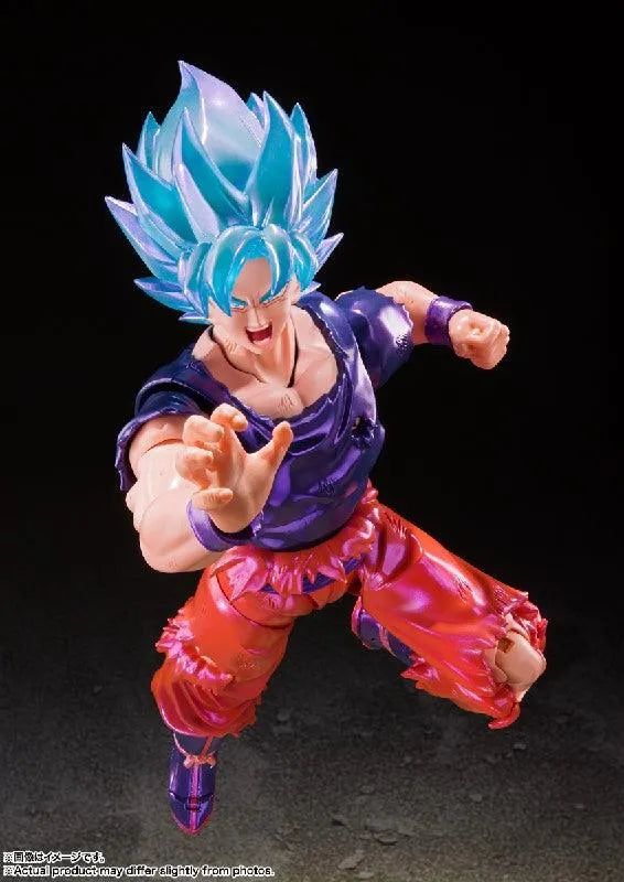 Bandai Dragon Ball Super: S.H.Figuarts Super Saiyan God Super Saiyan Son Goku Kaioken [V-Jump Edition] - Kidultverse