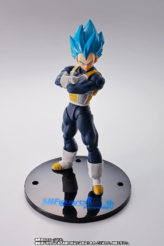 Bandai Dragon Ball Super: S.H.Figuarts Super Saiyan God Vegeta 15th Anniversary Ver. - Kidultverse