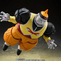 Dragon Ball Z: S.H.Figuarts Android 19 – dynamic flying pose on dark backdrop