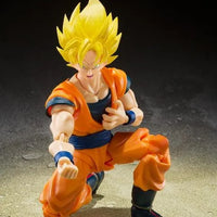 Dragon Ball Z: S.H.Figuarts Android 20 – crouching action pose with Japanese notice text