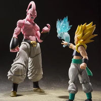 Dragon Ball Z: S.H.Figuarts Majin Buu – with Super Saiyan Gotenks and energy blast diorama