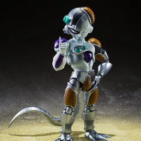 Dragon Ball Z: S.H.Figuarts Mecha Frieza – full-body front view on sandy backdrop