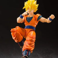 Dragon Ball Z: S.H.Figuarts Super Saiyan Full Power Son Goku – dynamic pose with raised leg
