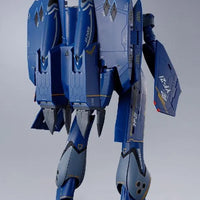 DX Chogokin YF-21 – rear view in fighter mode legs in robot mode Wait