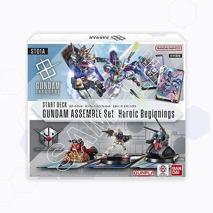 Bandai Gundam Card Start Deck Gundam Assemble Set Heroic Beginnings (ST01A) [Japanese Ver.] - Kidultverse