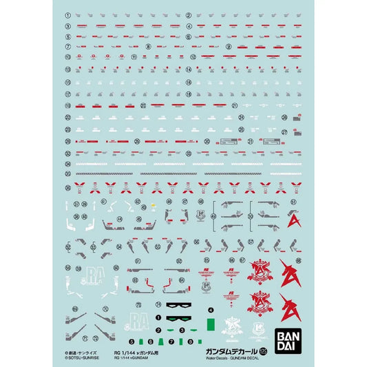 Bandai Gundam Decal [125] RG 1/144 Nu Gundam - Kidultverse
