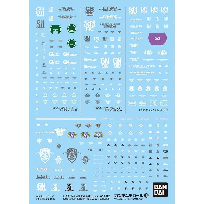 Bandai Gundam Decal [128] Mobile Suit Gundam 00 the Movie Multiuse 2 - Kidultverse