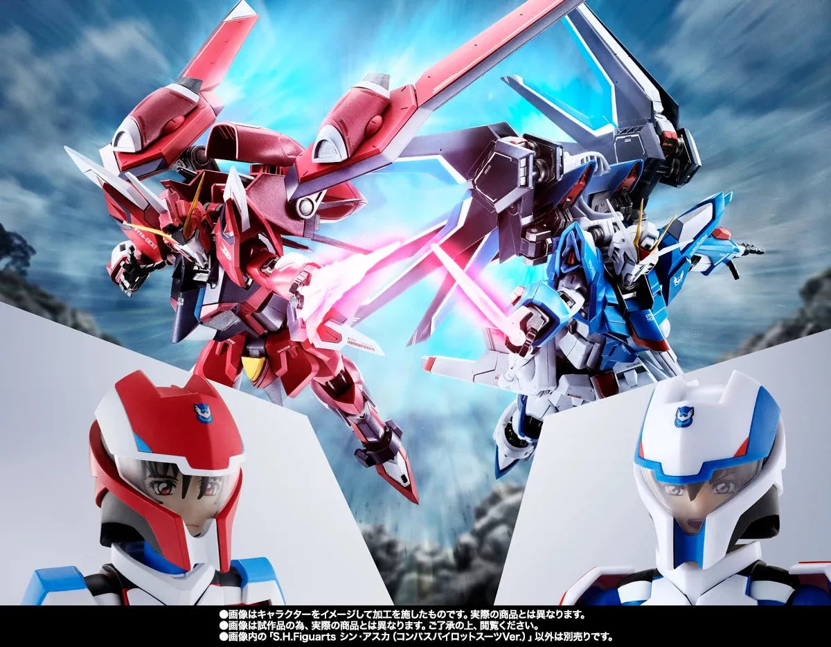 Bandai Gundam Seed Freedom: S.H.Figuarts Shinn Asuka [Compass Pilot Suit Ver.] (P-Bandai) - Kidultverse