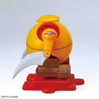 Haropla No.011 Zakrello Haro – front view with scythe and red display base