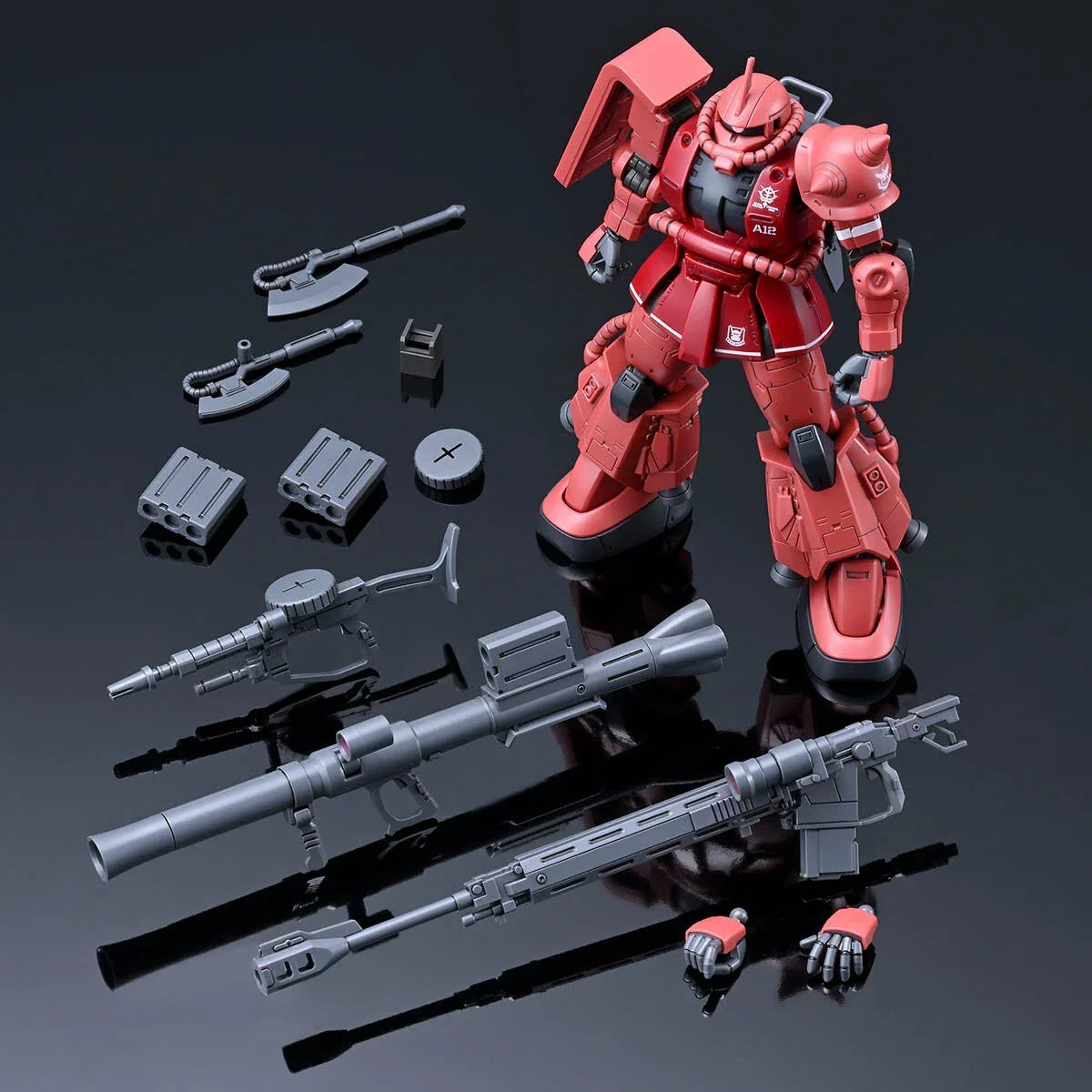 Bandai HG 1/144 MS-06R-1A Char's Zaku II High Mobility Type (P-Bandai) - Kidultverse