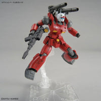 HG 1/144 RX-77-02 Guncannon – action pose on clear stand with cannons