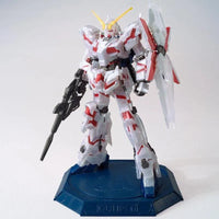 HG 1/144 The Gundam Base Limited Unicorn Gundam – front view on blue display base