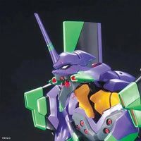 HG No.04 Evangelion-01 Test Type – close-up of head and shoulder detail