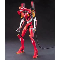 HG No.05 Evangelion-02 Production Type – three-quarter view with power cable