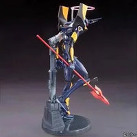 HG No.06 Evangelion Mark.06 – three-quarter view with polearm and stand