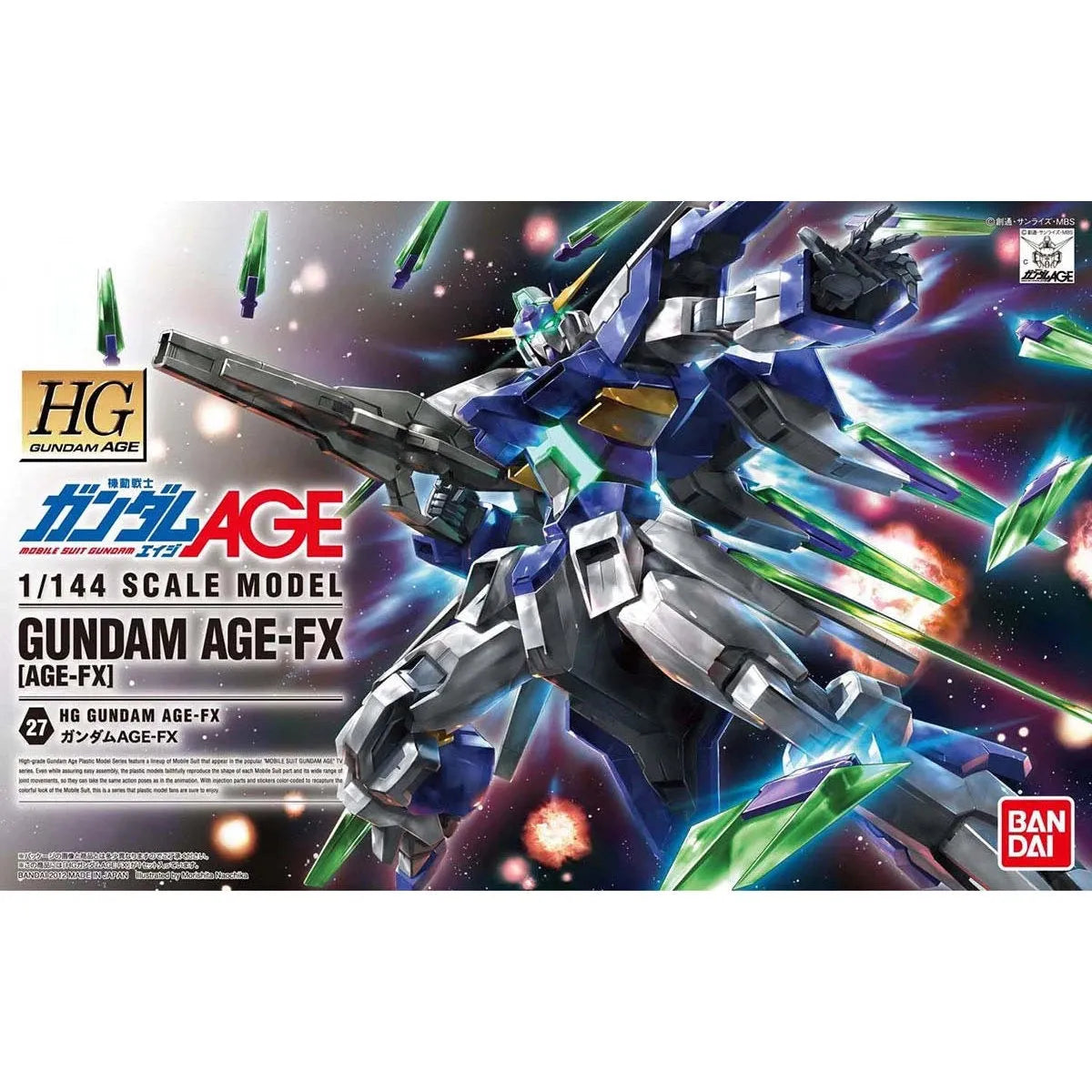 Bandai HGAGE 1/144 No.27 Gundam AGE-FX - Kidultverse