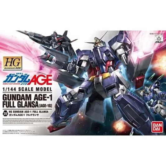 Bandai HGAGE 1/144 No.35 Gundam AGE-1 Full Glansa - Kidultverse