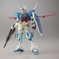 HGRG 1/144 No.001 YG-111 Gundam G-Self Atmospheric Pack – front three-quarter view with shield and rifle