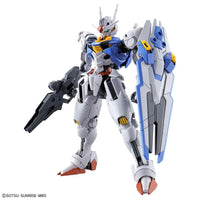 HGTWFM 1/144 XVX-016 Gundam Aerial – front view with beam shield and rifle