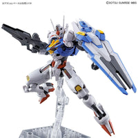 HGTWFM 1/144 XVX-016 Gundam Aerial – action base sold separately, shown on clear stand