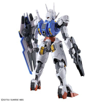 HGTWFM 1/144 XVX-016 Gundam Aerial – rear three-quarter view with shield and beam rifle